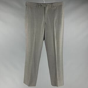ERMENEGILDO ZEGNA Size 32 Grey Wool Flat Front Dress Pants